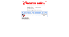 Desktop Screenshot of memorieonline.it